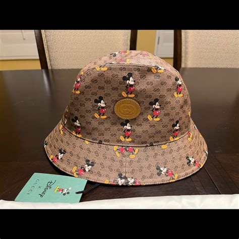 gucci mickey bucket hat|gucci mickey mouse luggage.